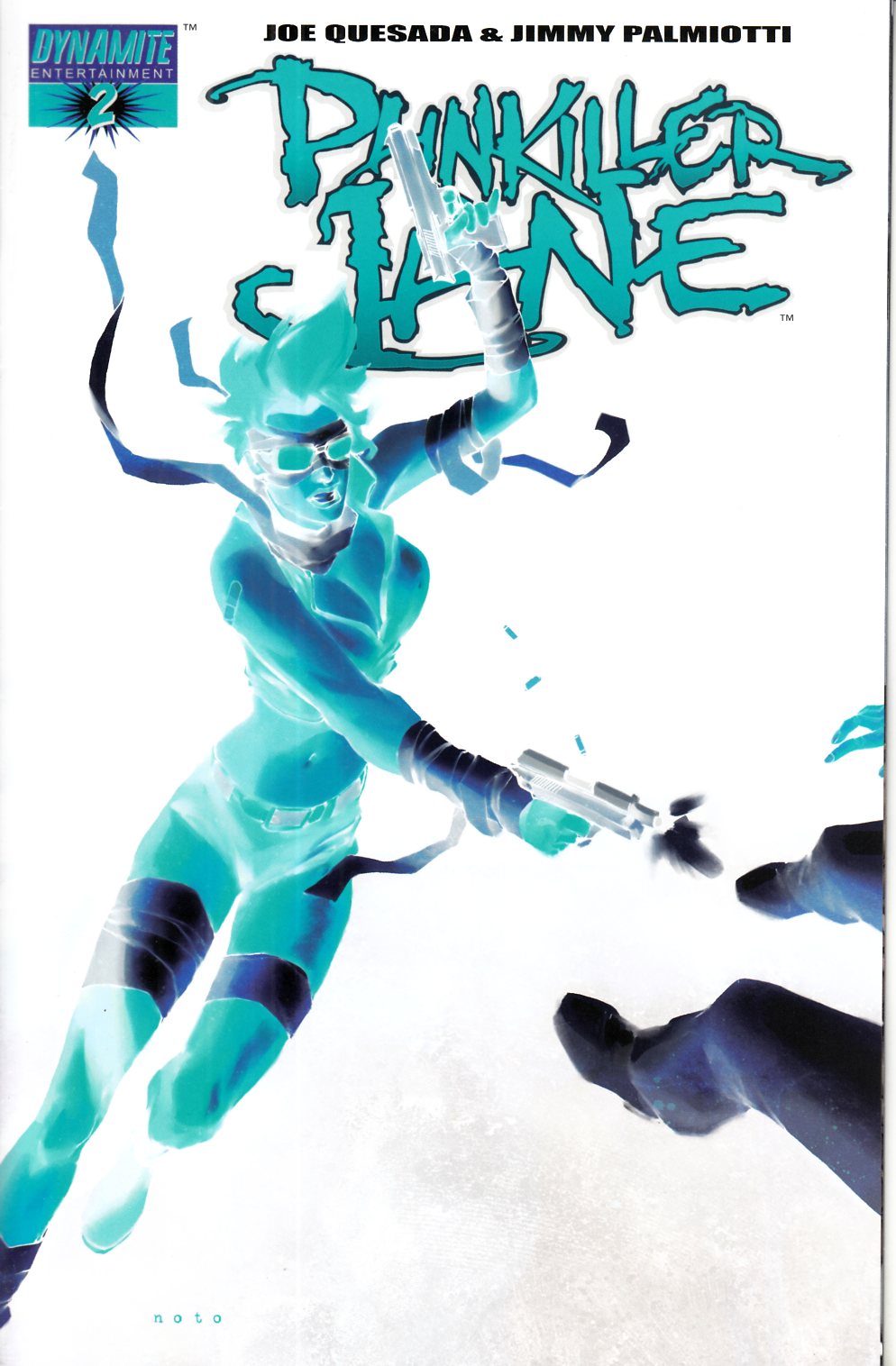 Painkiller Jane #2 Negative Variant Cover Near Mint (9.4) [Dynamite Comic] THUMBNAIL
