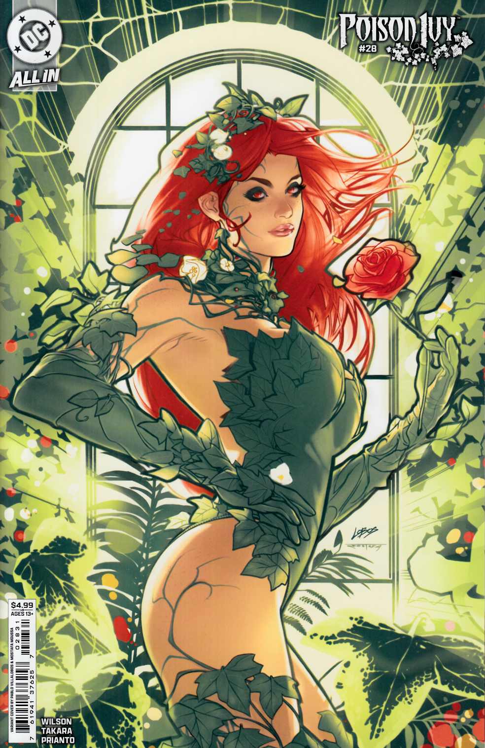 Poison Ivy #28 Villalobos Variant Cover Near Mint (9.4) [DC Comic] THUMBNAIL
