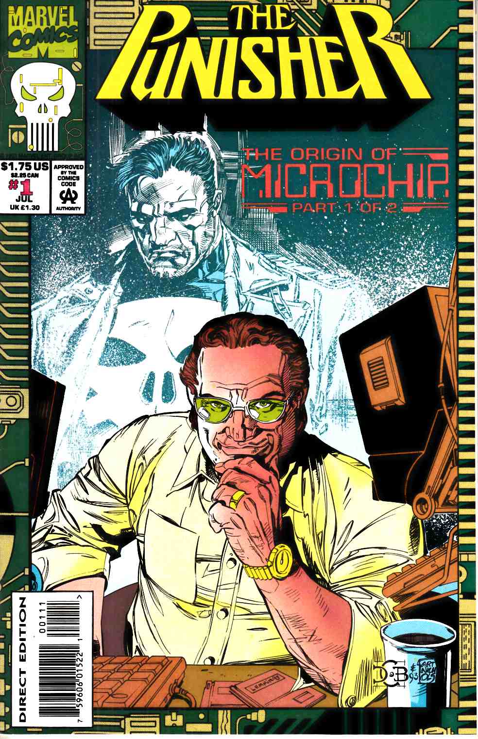 Punisher Origin of Microchip #1 Very Fine (8.0) [Marvel Comic] THUMBNAIL