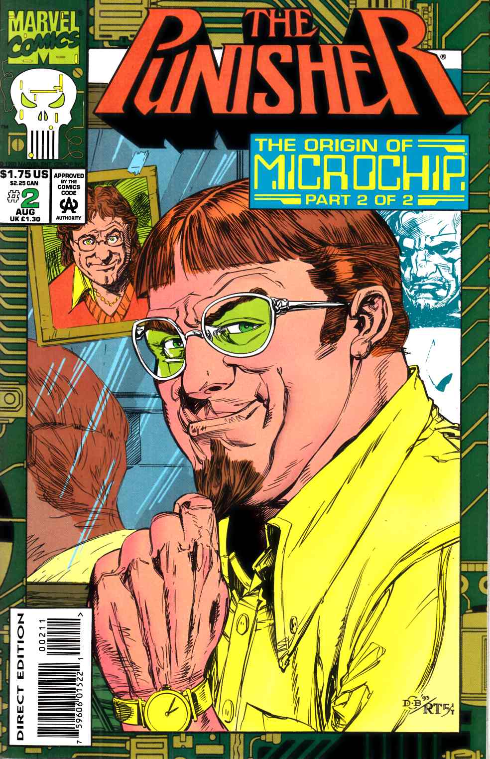 Punisher Origin of Microchip #2 Very Fine (8.0) [Marvel Comic] THUMBNAIL