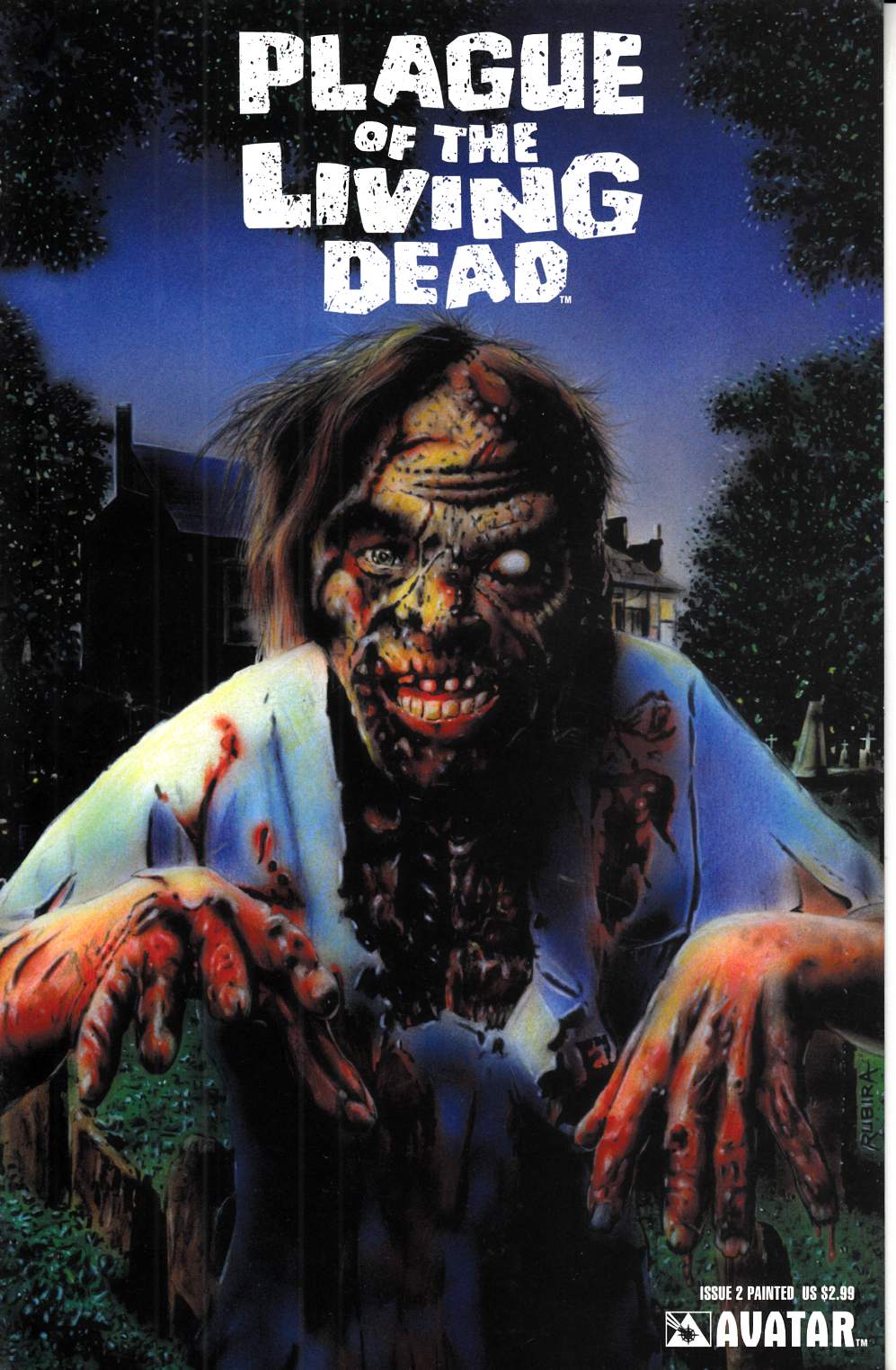 Plague of the Living Dead #2 Painted Cover Very Fine (8.0) [Avatar Comic] THUMBNAIL