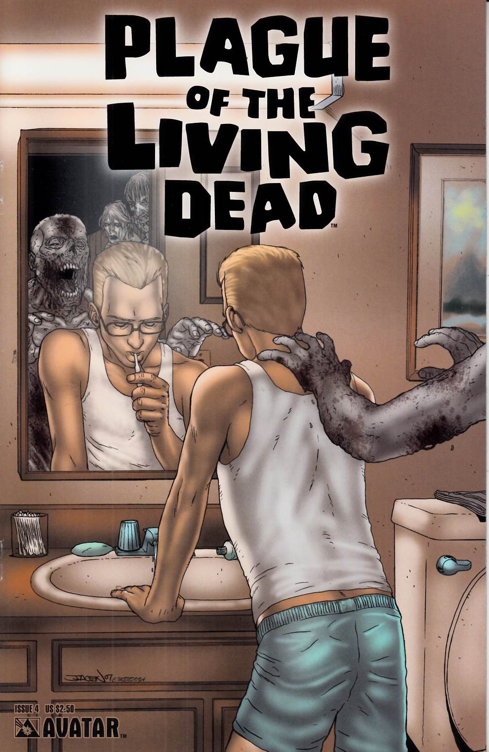 Plague of the Living Dead #4 Very Fine Minus (7.5) [Avatar Comic] LARGE