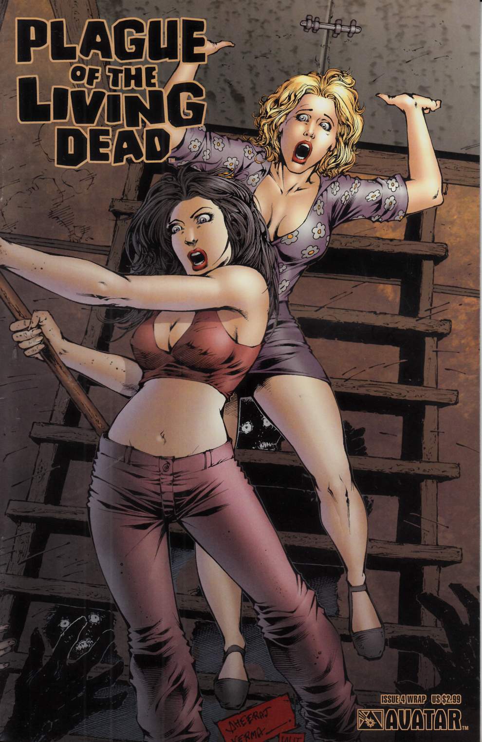 Plague of the Living Dead #4 Wrap Cover Very Fine (8.0) [Avatar Comic] LARGE