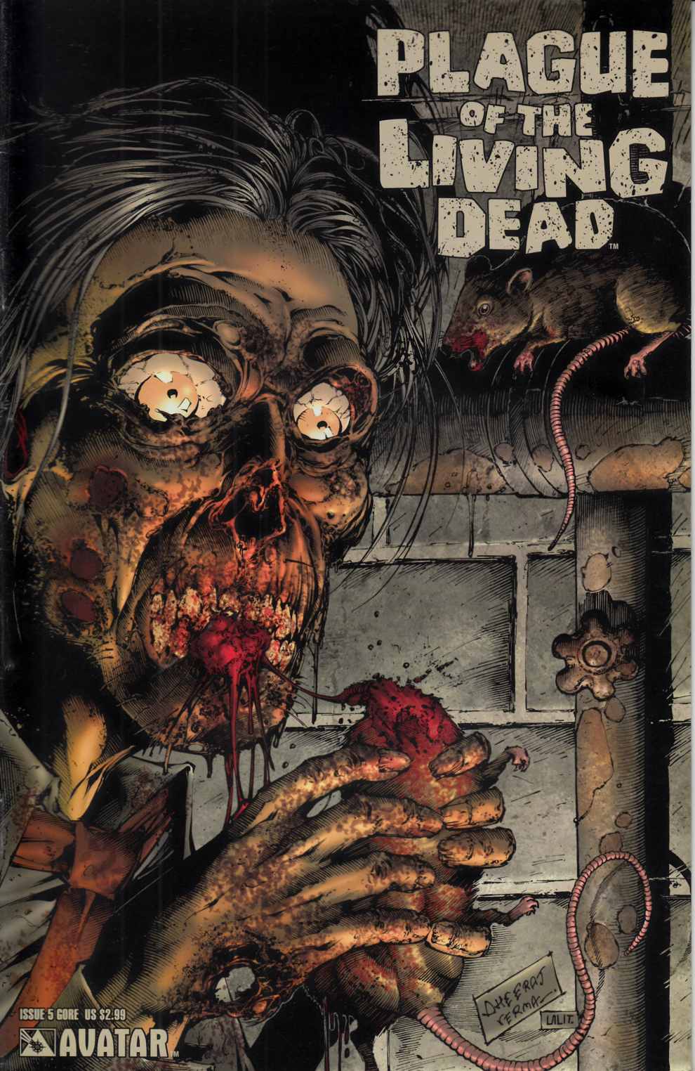 Plague of the Living Dead #5 Gore Cover Fine (6.0) [Avatar Comic] LARGE