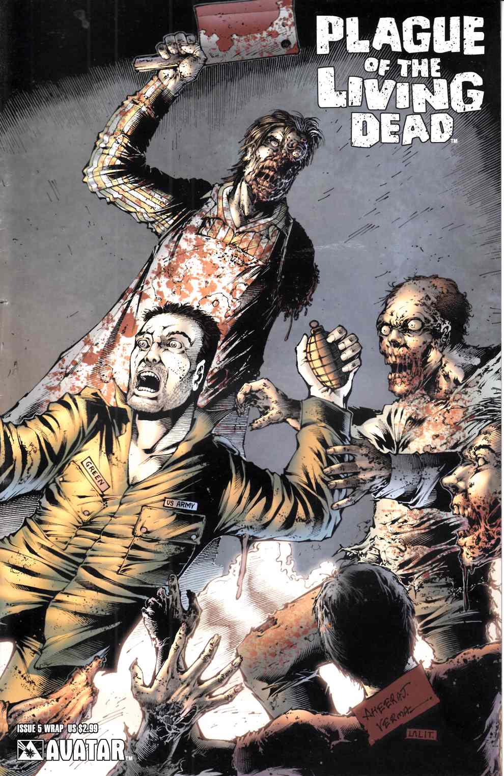 Plague of the Living Dead #5 Wrap Cover Very Fine (8.0) [Avatar Comic] LARGE