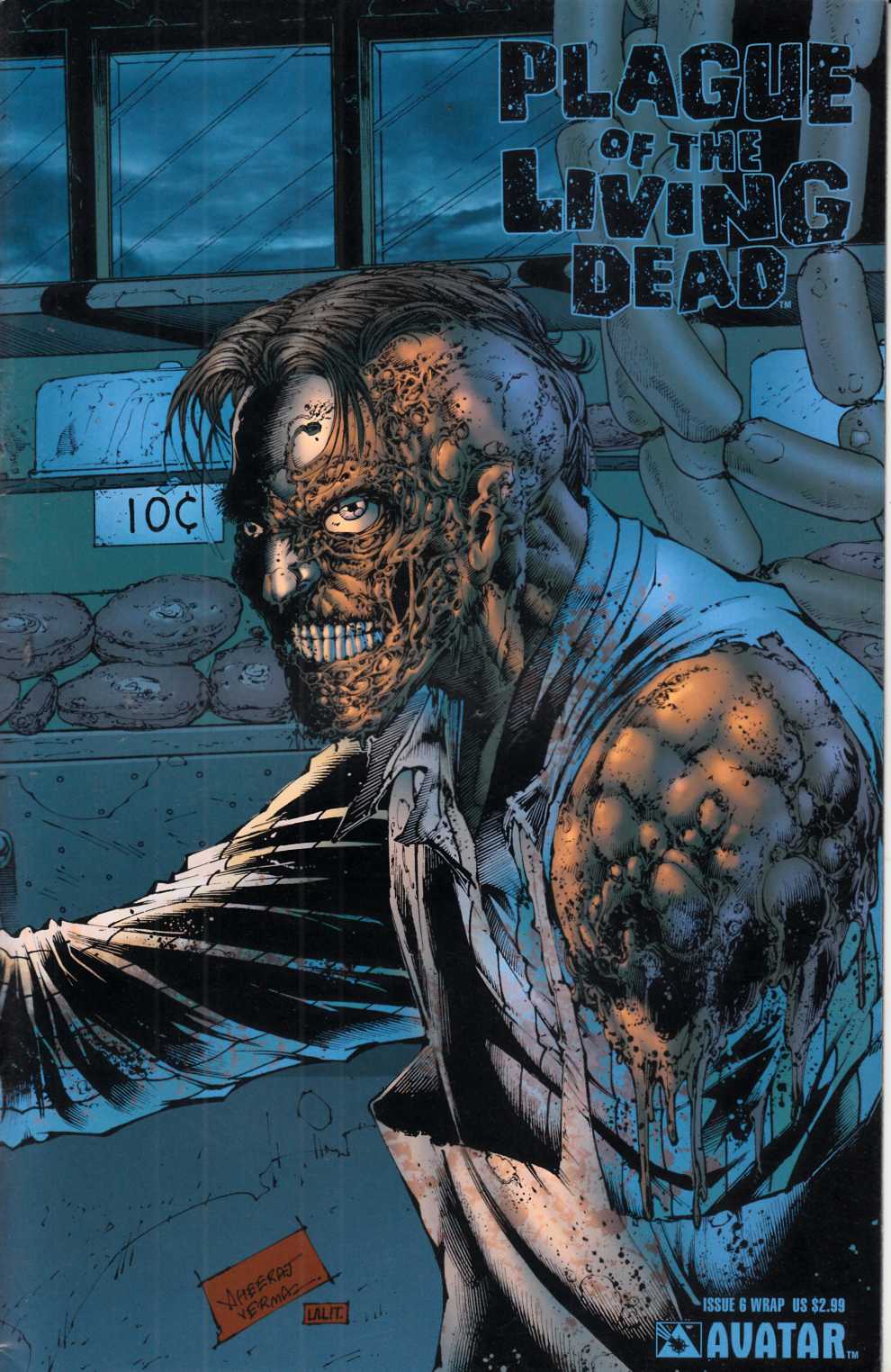 Plague of the Living Dead #6 Wrap Cover Very Fine (8.0) [Avatar Comic] THUMBNAIL