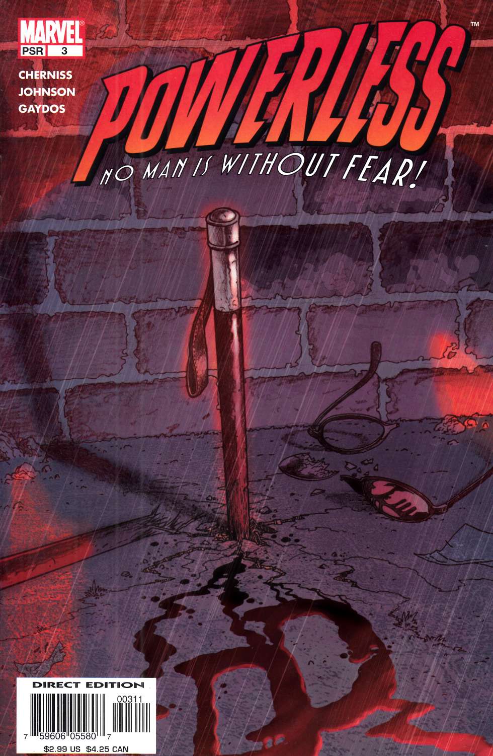 Powerless #3 Very Fine (8.0) [Marvel Comic] LARGE