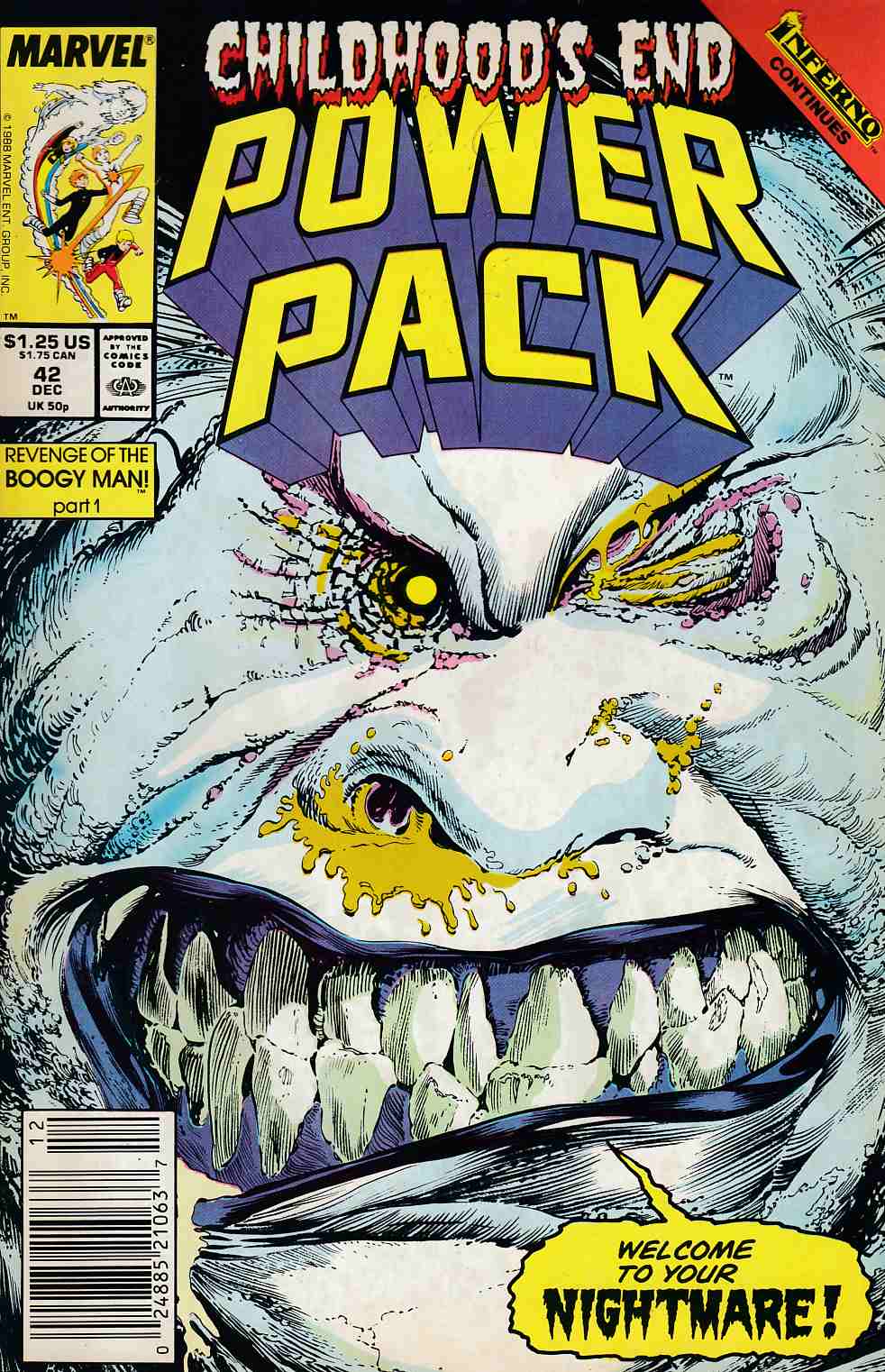 Power Pack #42 Newsstand Edition Very Fine (8.0) [Marvel Comic] THUMBNAIL
