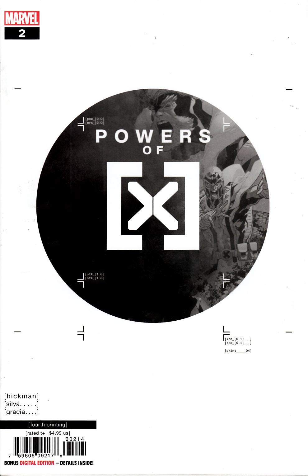 Powers of X #2 Fourth Printing Very Fine (8.0) [Marvel Comic] THUMBNAIL
