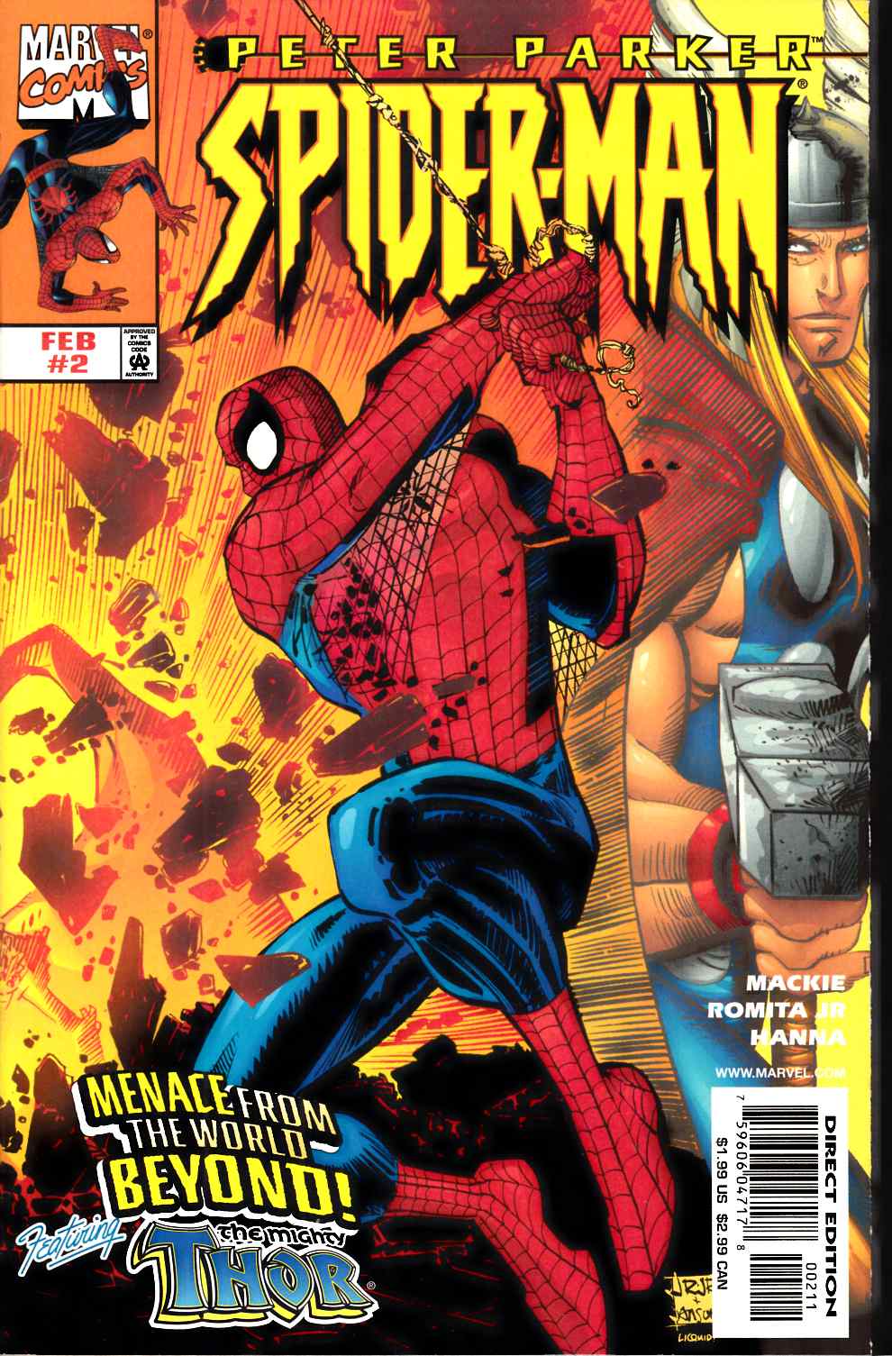 Peter Parker Spider-Man #2 Cover B Near Mint (9.4) [Marvel Comic] THUMBNAIL