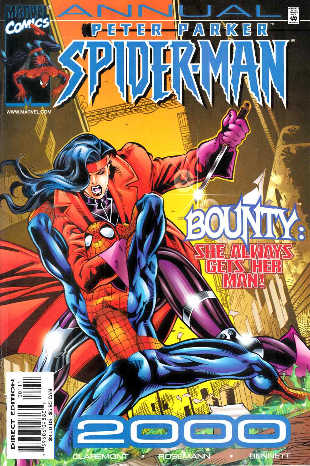 Peter Parker Spider-Man Annual 2000 Near Mint (9.4) [Marvel Comic] LARGE