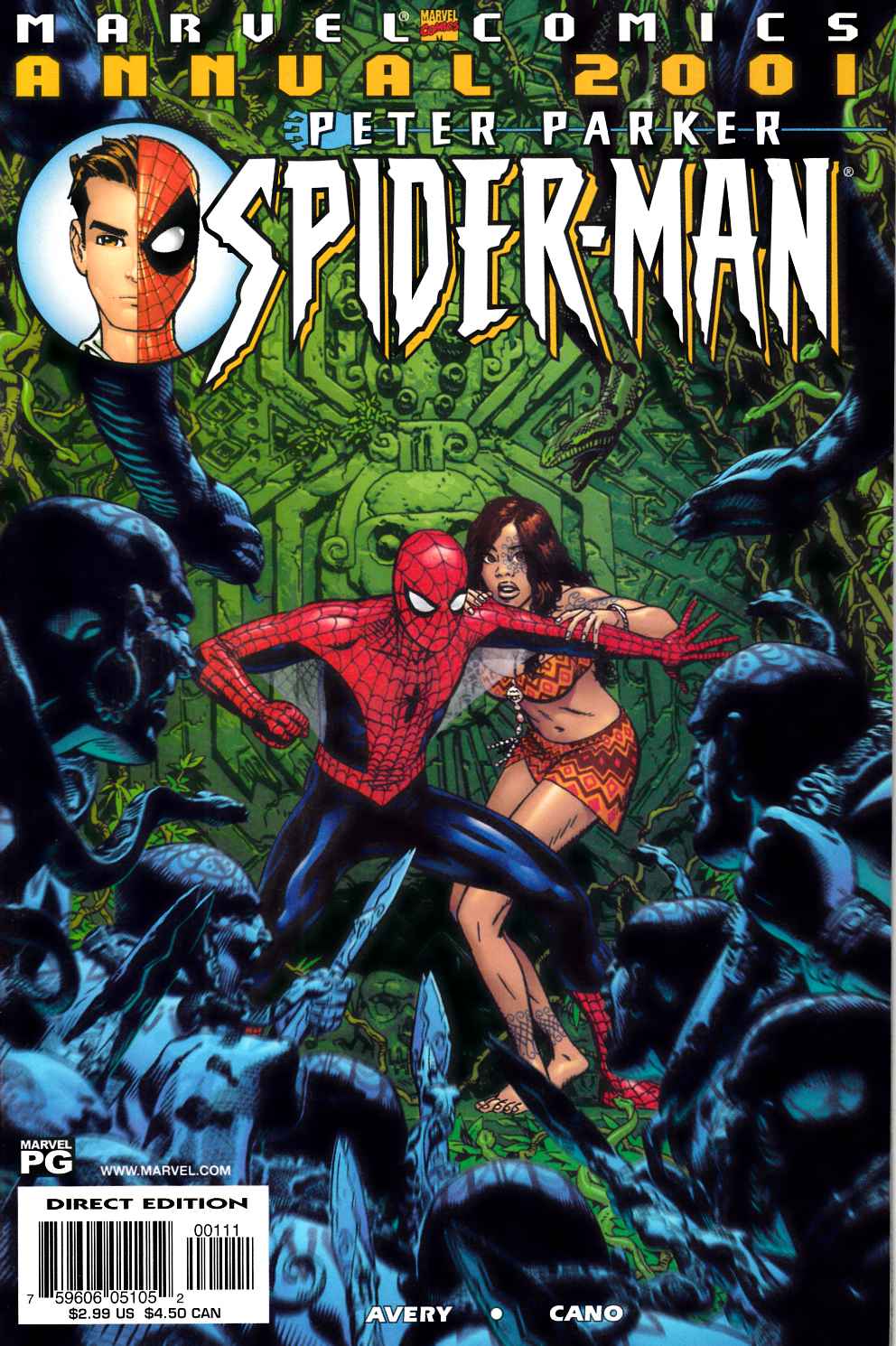 Peter Parker Spider-Man Annual 2001 Very Fine (8.0) [Marvel Comic] THUMBNAIL