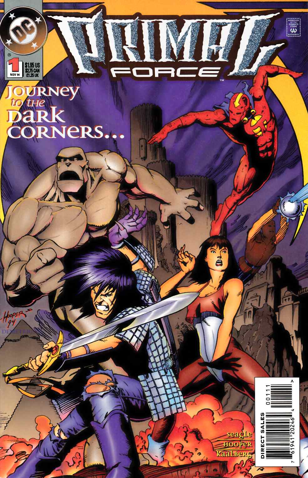 Primal Force #1 Very Fine (8.0) [DC Comic] THUMBNAIL
