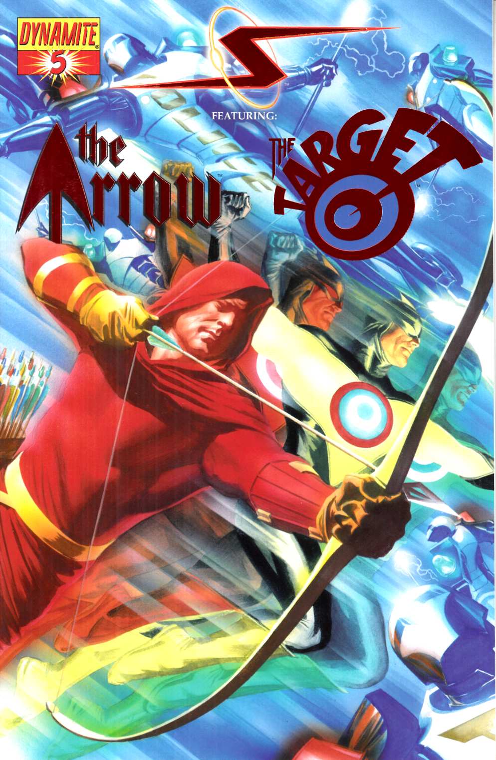 Project Superpowers #5 DF Red Foil Variant Cover Near Mint (9.4) [Dynamite Comic] LARGE