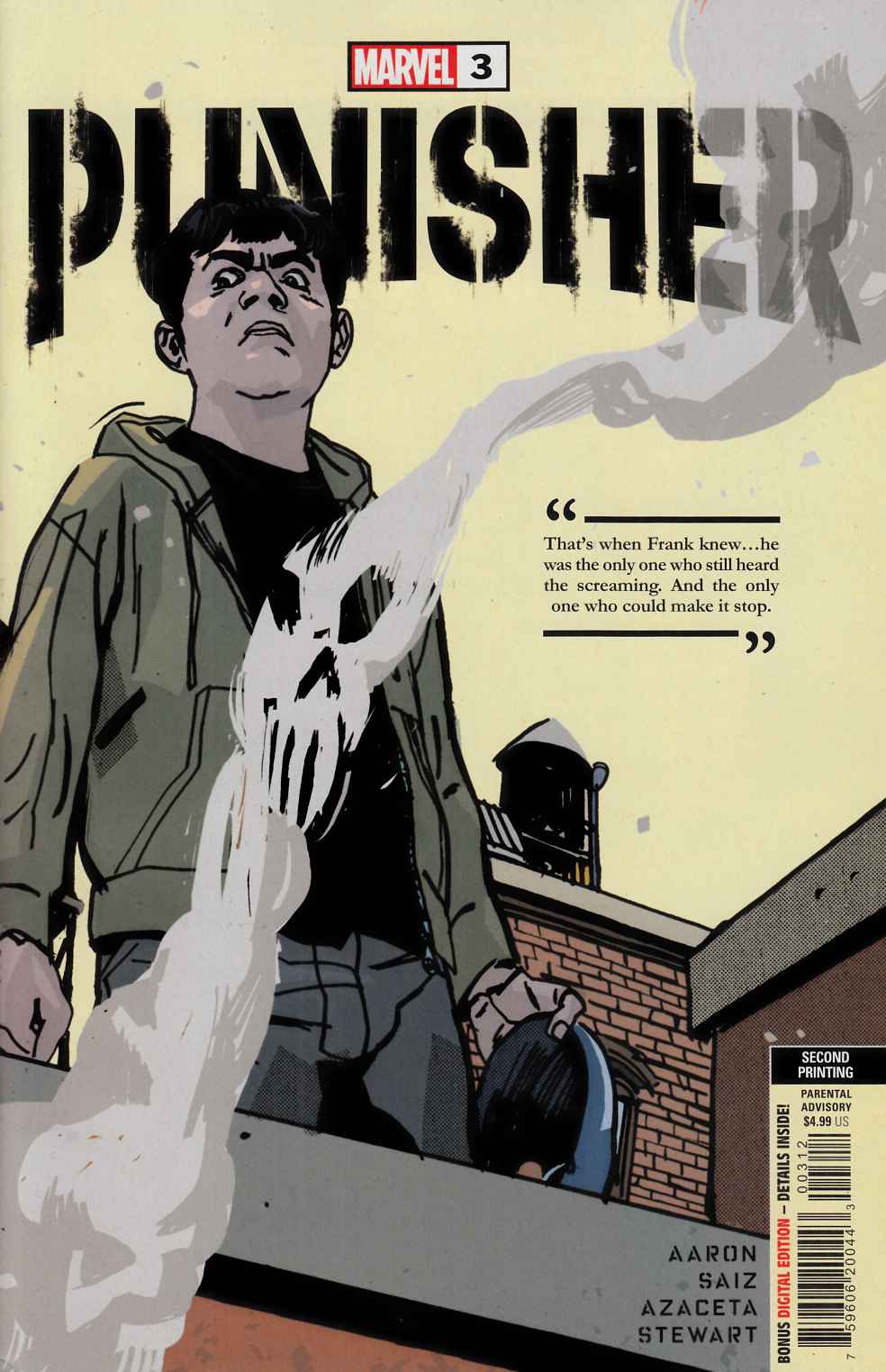 Punisher #3 Second Printing Near Mint (9.4) [Marvel Comic] LARGE