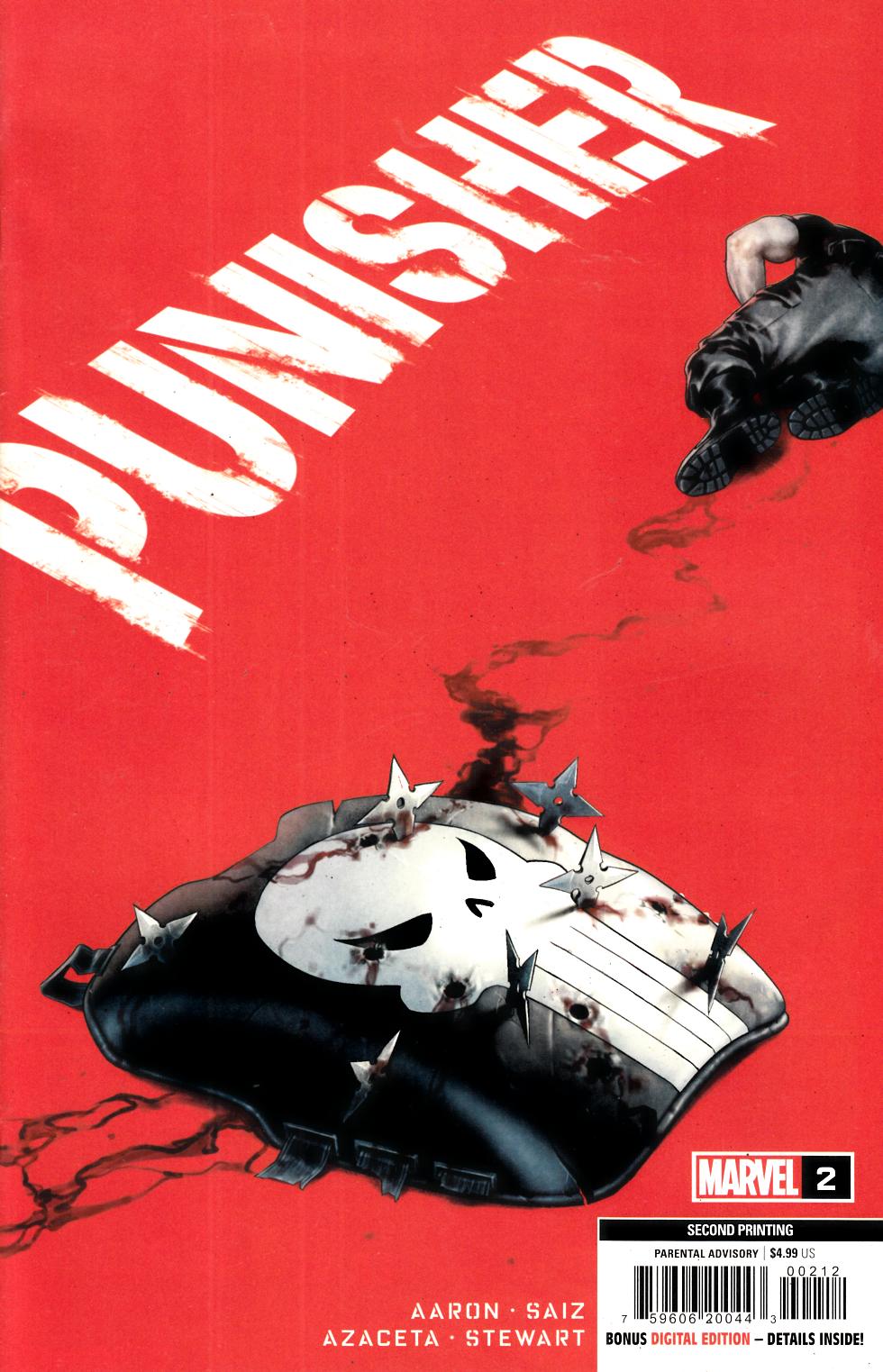 Punisher #2 Second Printing Near Mint (9.4) [Marvel Comic] LARGE