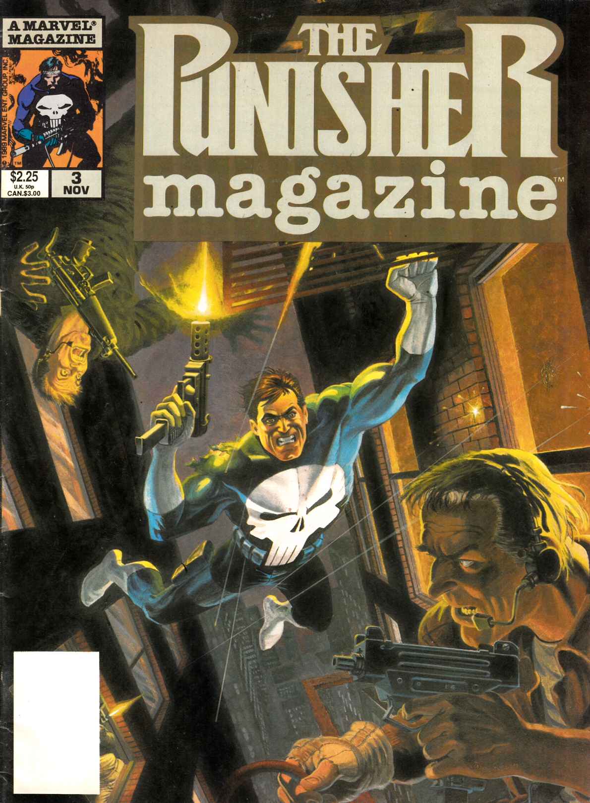 Punisher Magazine #3 Fine (6.0) [Marvel Magazine] LARGE