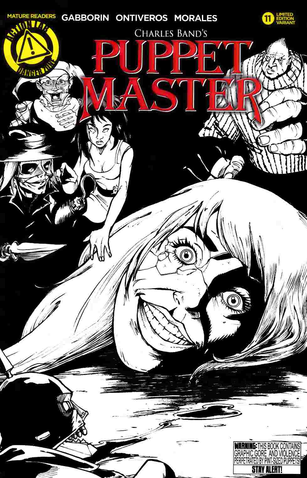 Puppet Master #11 Sketch Variant Cover [Action Lab Comic] LARGE