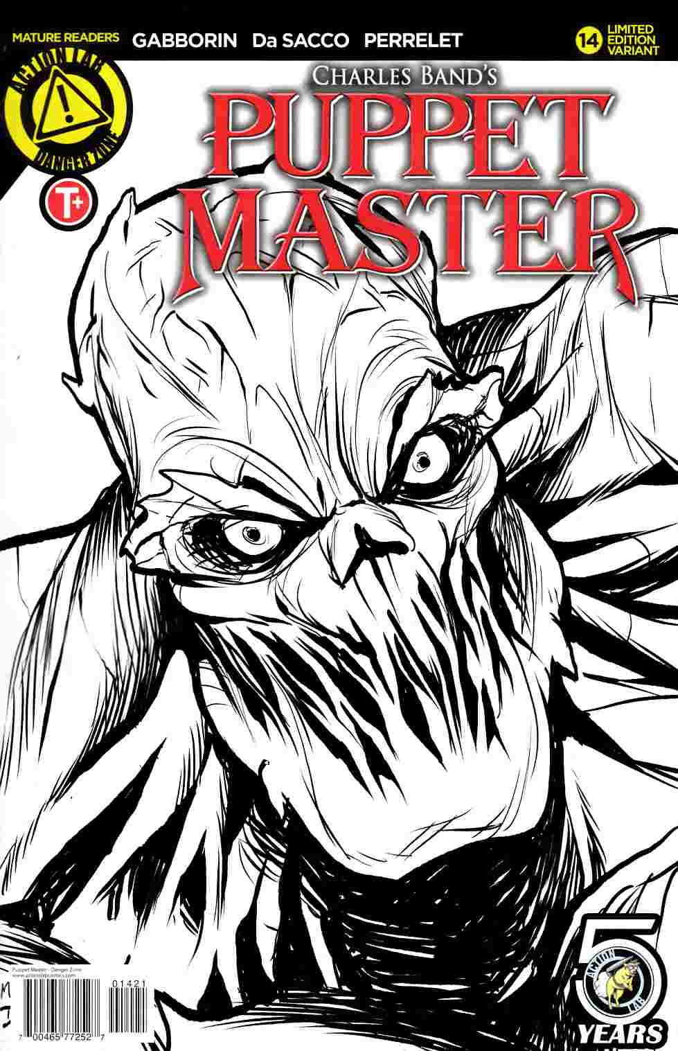 Puppet Master #14 Cover B- Da Sacco Sketch [Danger Zone Comic] THUMBNAIL