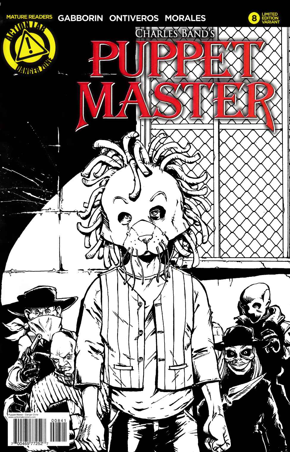 Puppet Master #8 Sketch Variant Cover [Danger Zone Comic] LARGE
