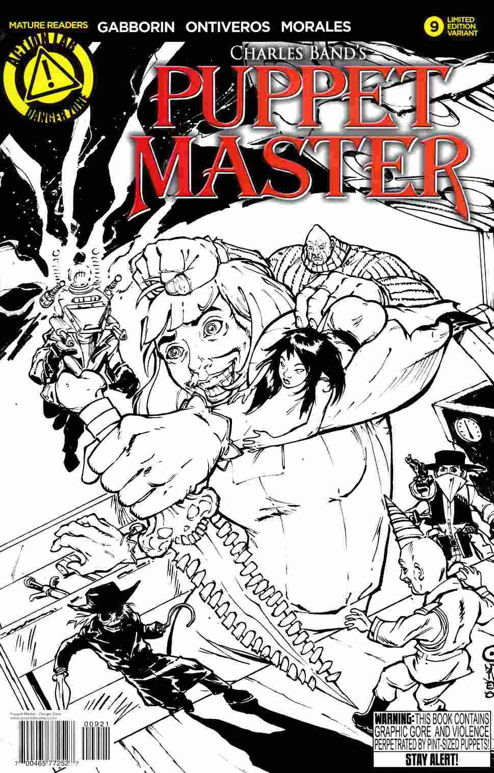 Puppet Master #9 Sketch Variant Cover [Action Lab Comic] THUMBNAIL