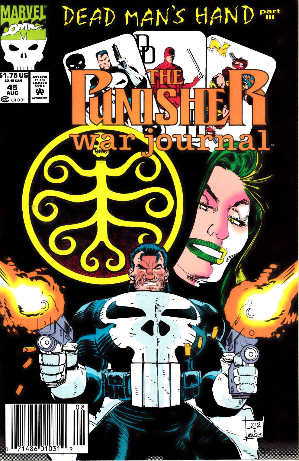 Punisher War Journal #45 Newsstand Edition Very Fine (8.0) [Marvel Comic] THUMBNAIL