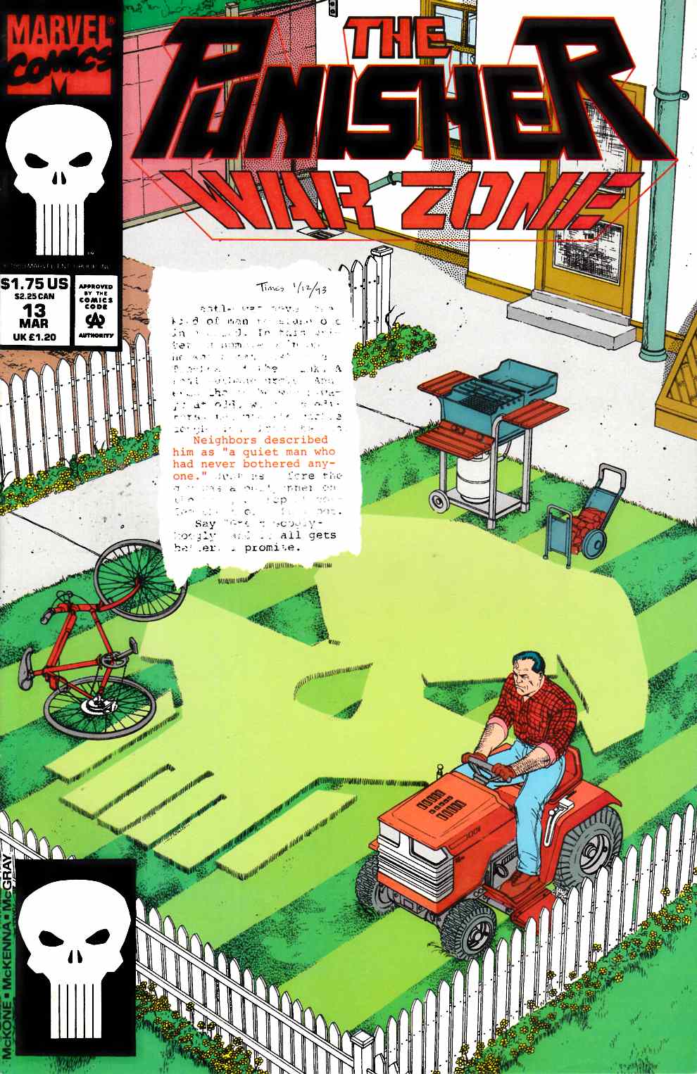 Punisher War Zone #13 Near Mint (9.4) [Marvel Comic] THUMBNAIL