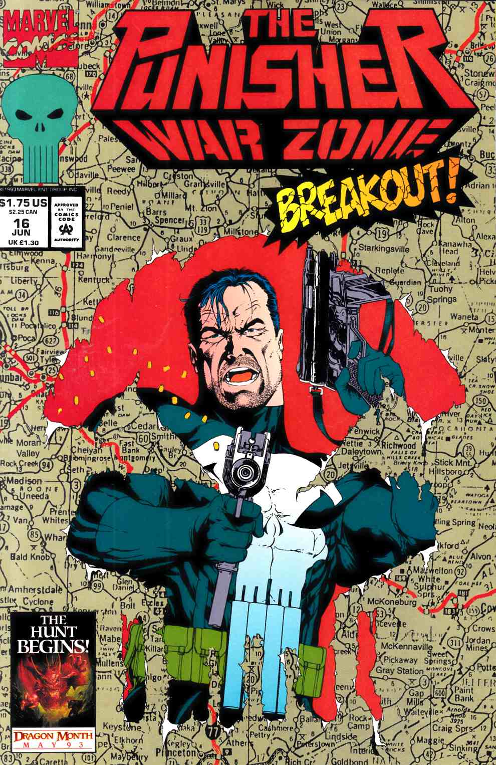 Punisher War Zone #16 Fine (6.0) [Marvel Comic] LARGE