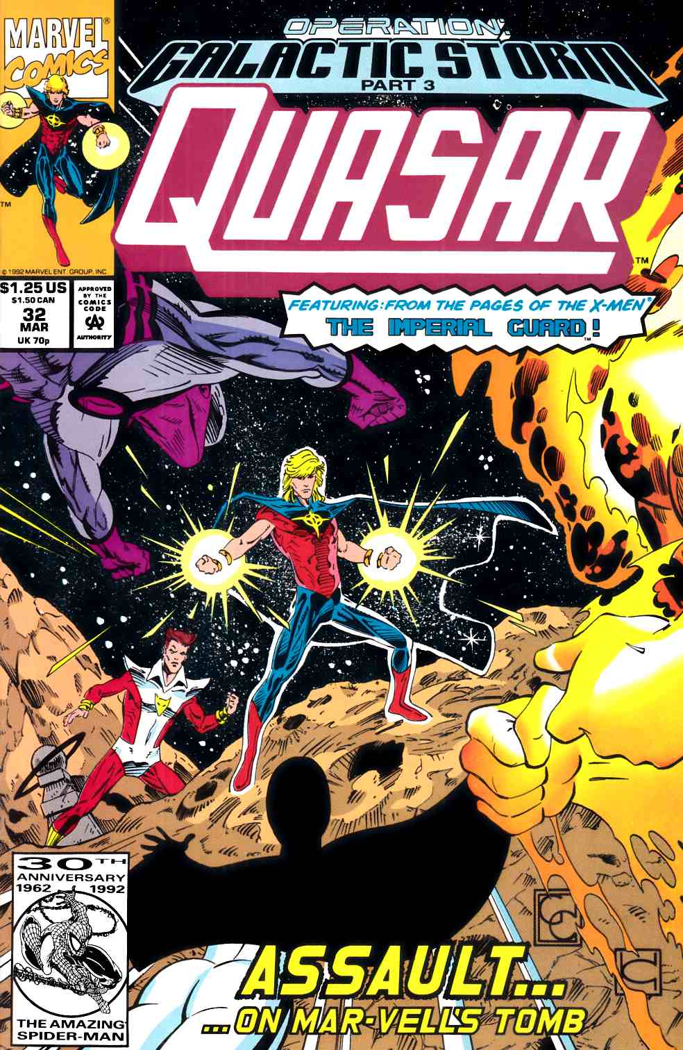 Quasar #32 Very Fine (8.0) [Marvel Comic] LARGE
