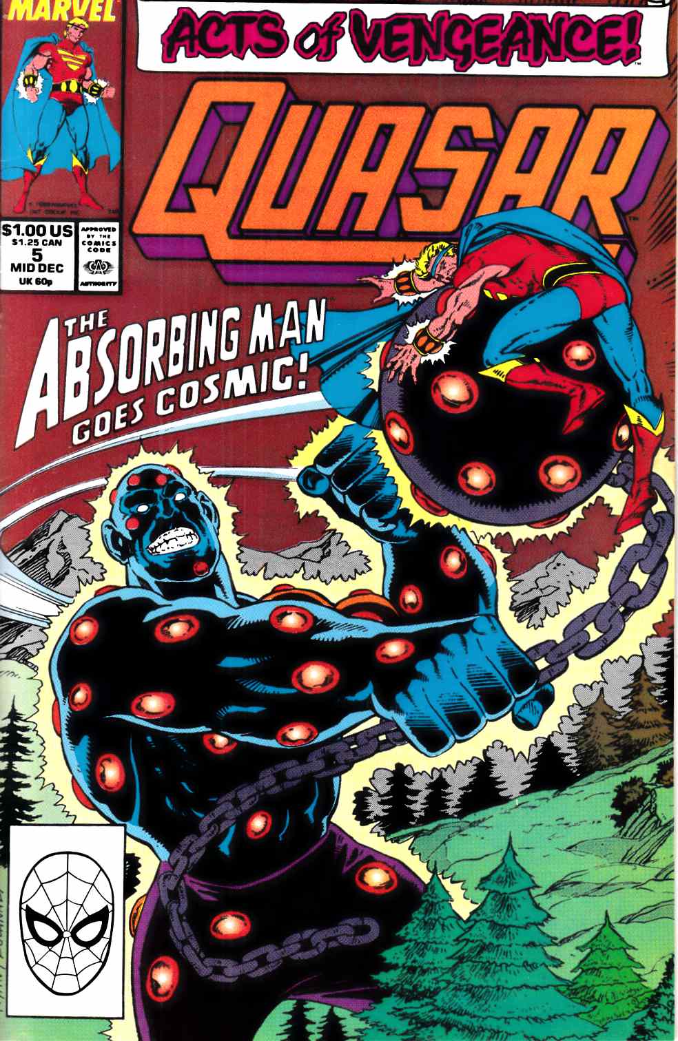 Quasar #5 Very Fine (8.0) [Marvel Comic] LARGE