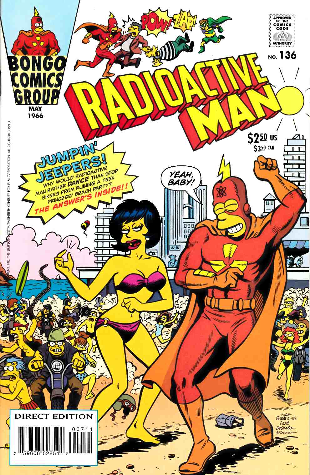 Radioactive Man #136 Near Mint (9.4) [Bongo Comic] LARGE