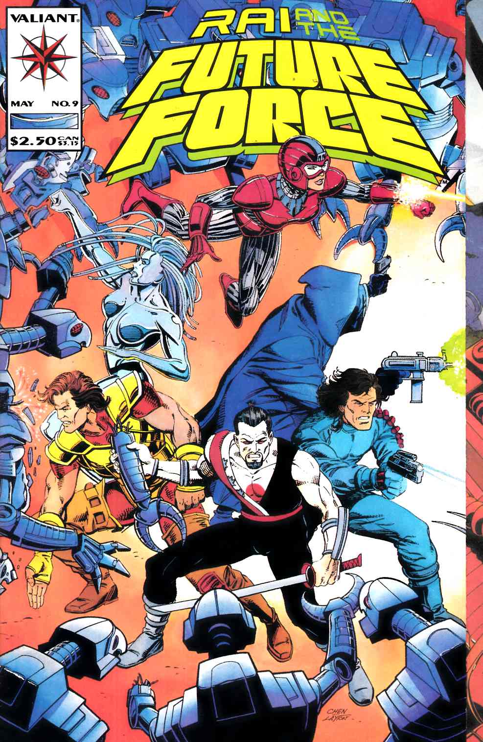 Rai #9 Very Fine (8.0) [Valiant Comic] LARGE