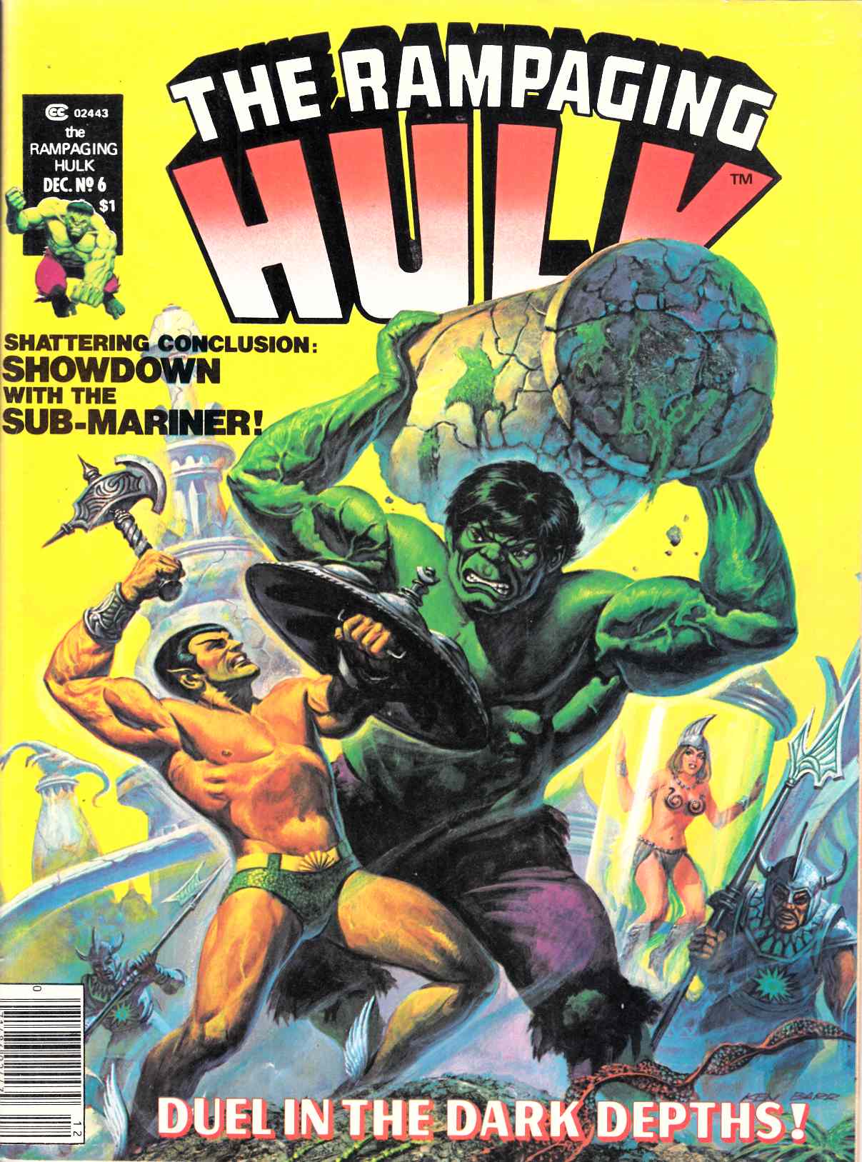 Rampaging Hulk #6 Fine/Very Fine (7.0) [Marvel Magazine] LARGE