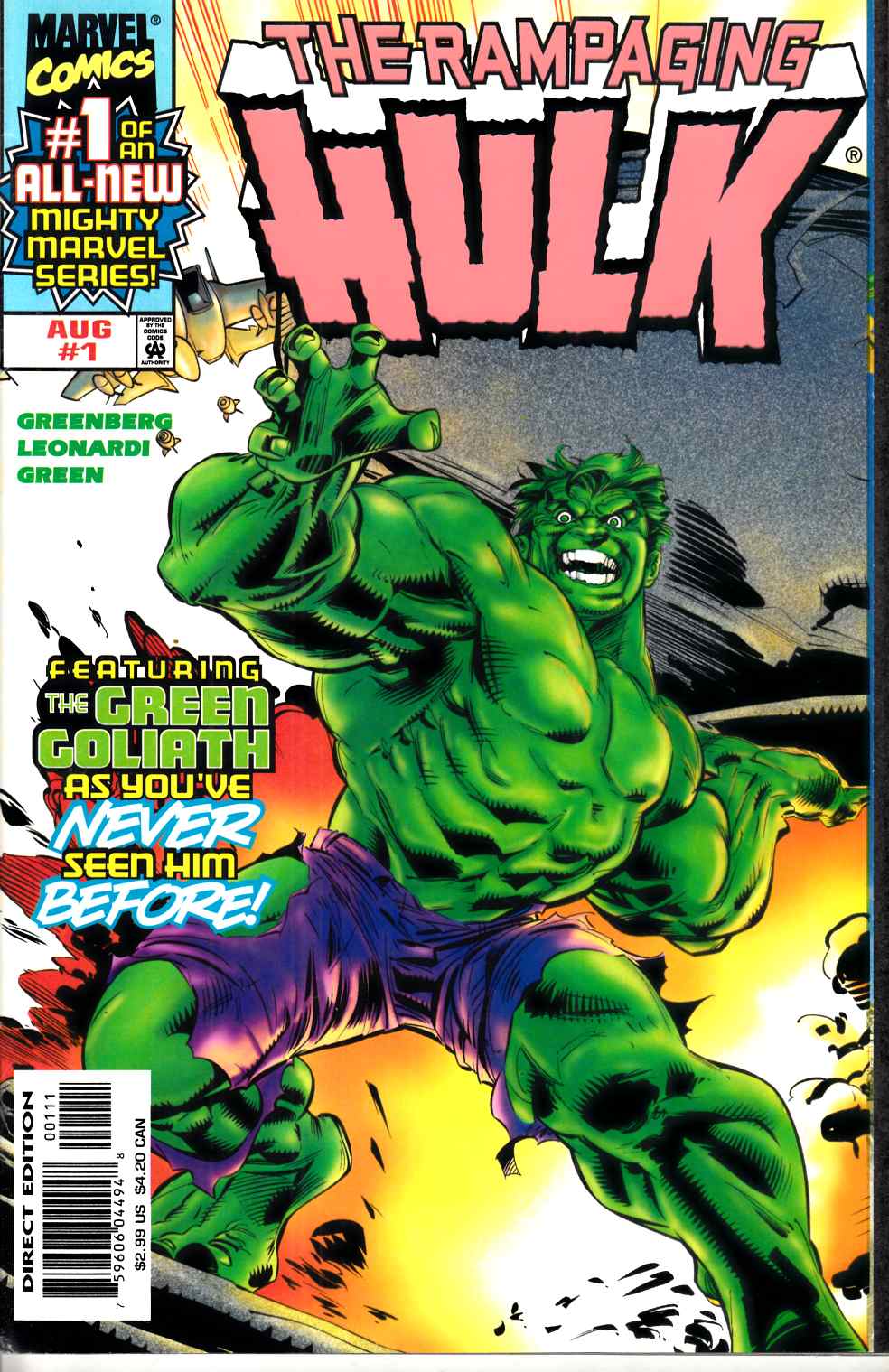 Rampaging Hulk #1 Very Fine (8.0) [Marvel Comic] THUMBNAIL