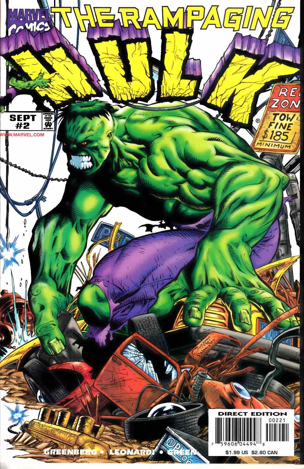 Rampaging Hulk #2 Cover B Very Fine (8.0) [Marvel Comic] THUMBNAIL