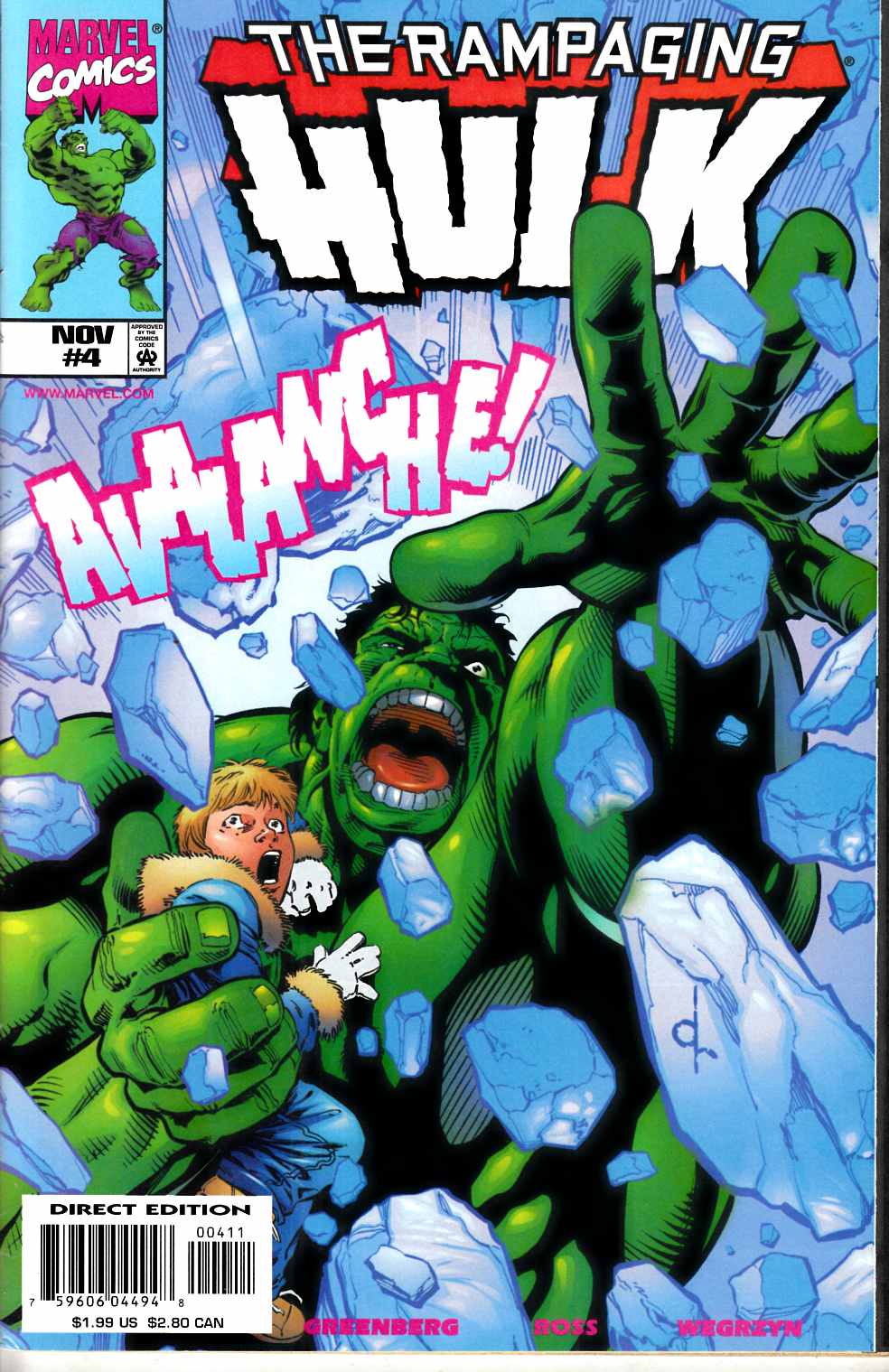 Rampaging Hulk #4 Very Fine (8.0) [Marvel Comic] THUMBNAIL