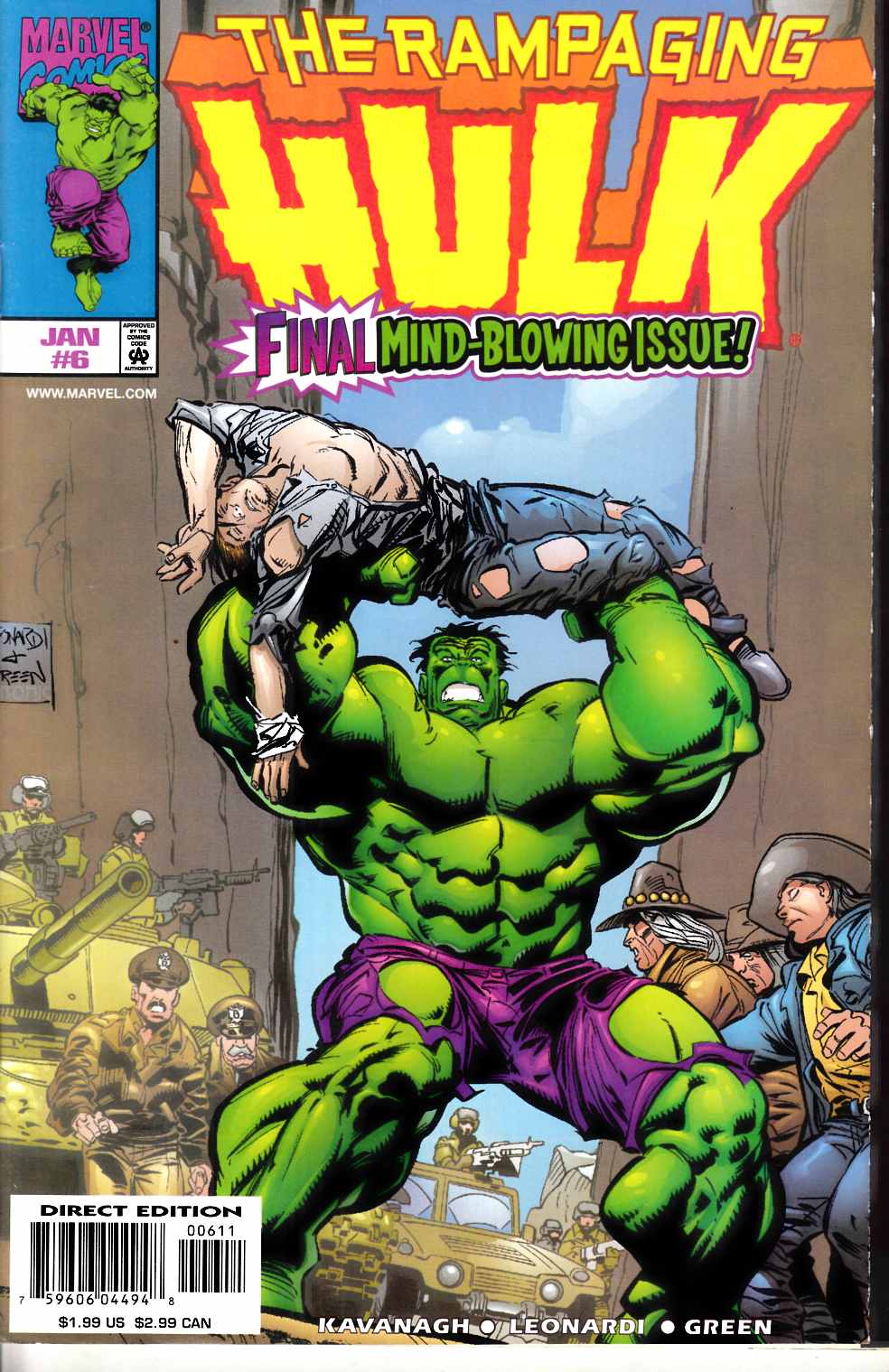 Rampaging Hulk #6 Very Good Minus (3.5) [Marvel Comic] THUMBNAIL