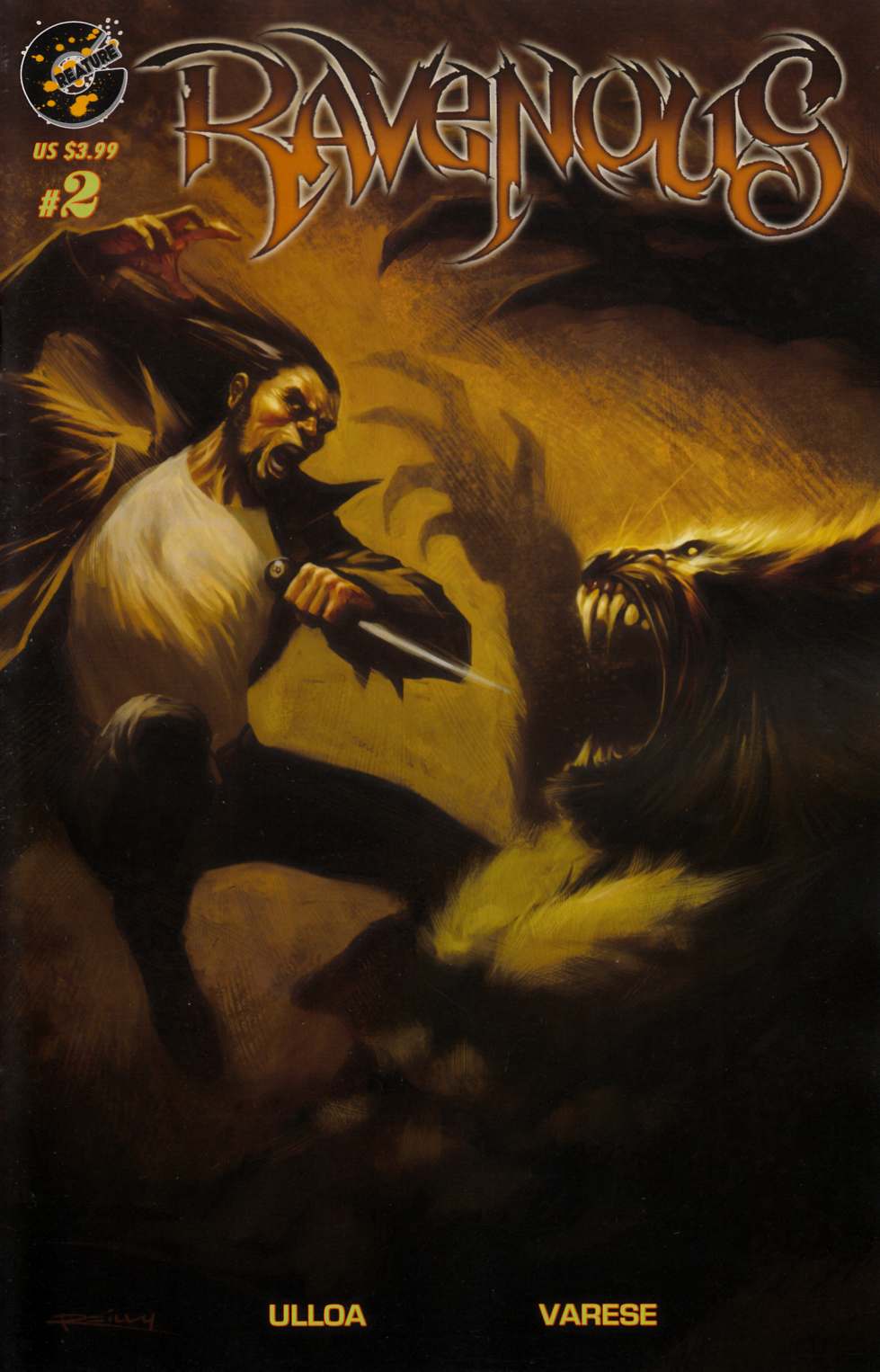 Ravenous #2 Cover A- Reilly [Creature Ent Comic] LARGE