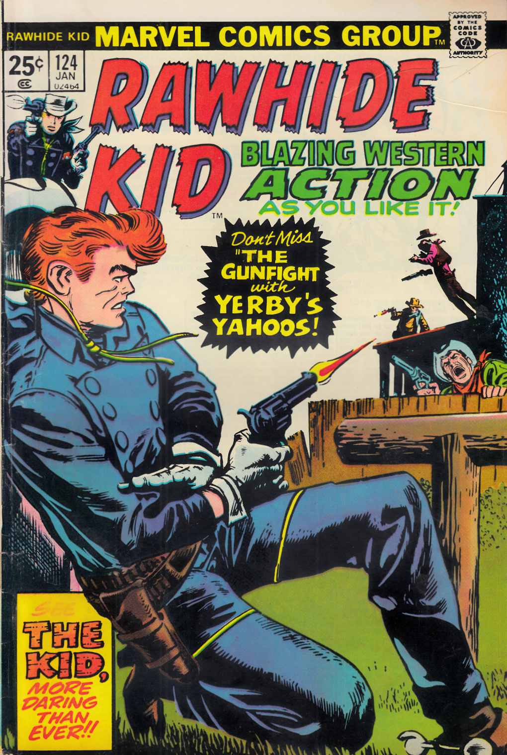 Rawhide Kid #124 Very Good Plus (4.5) [Marvel Comic] THUMBNAIL