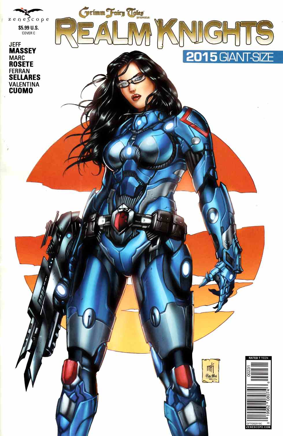 GFT Presents 2015 Realm Knights Giant Size Cover C- Krome [Zenescope Comic] LARGE