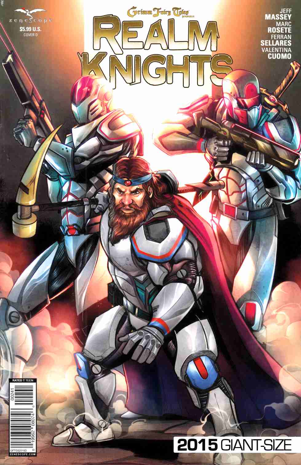 GFT Presents 2015 Realm Knights Giant Size Cover D- Watts [Zenescope Comic] LARGE