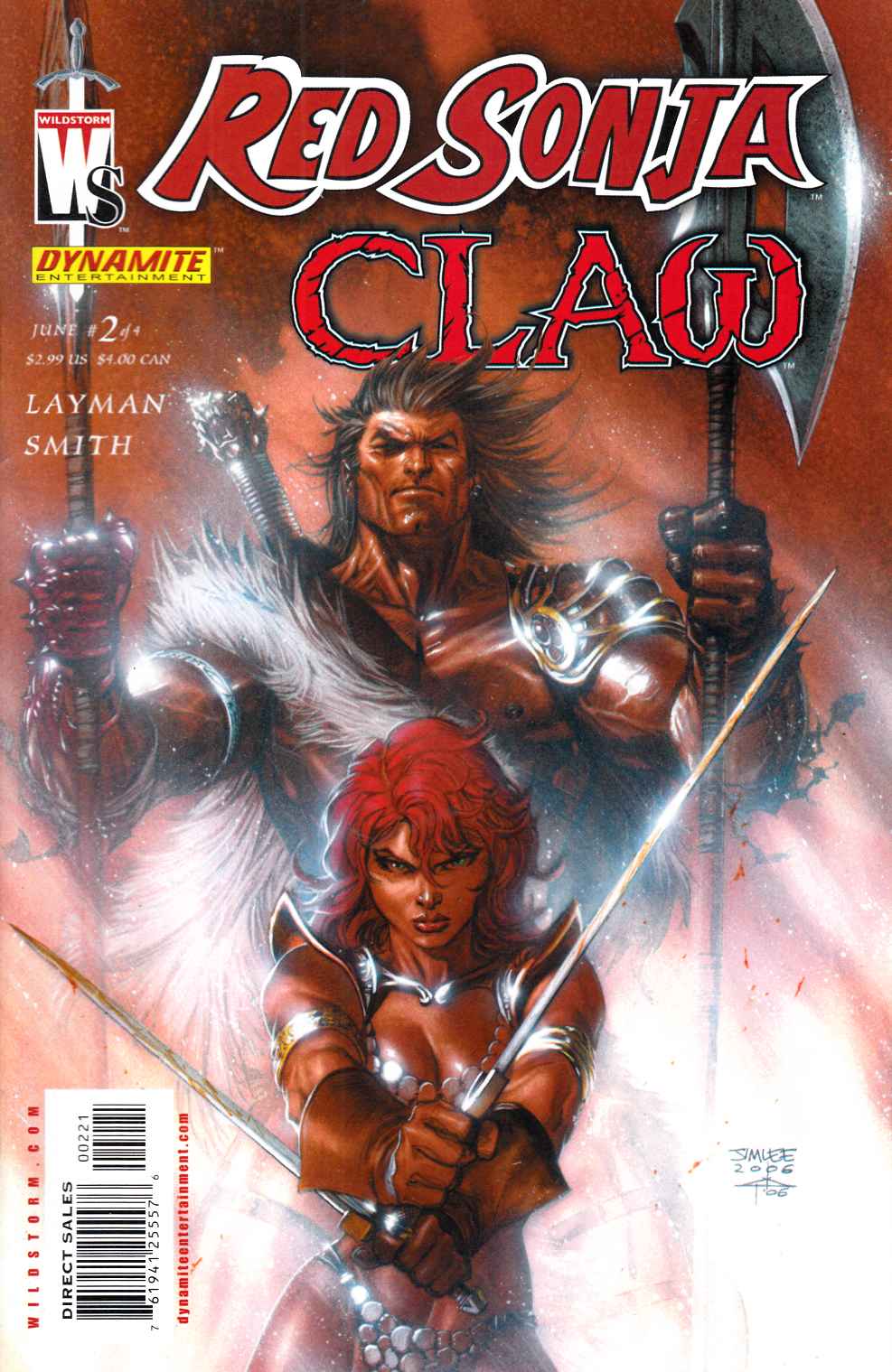 Red Sonja Claw Devils Hands #2 Cover B Very Fine (8.0) [DC Comic] LARGE