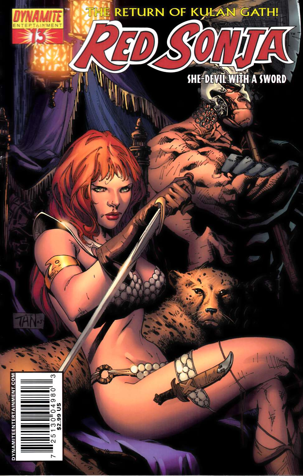 Red Sonja #13 Tan Cover Fine (6.0) [Dynamite Comic] LARGE