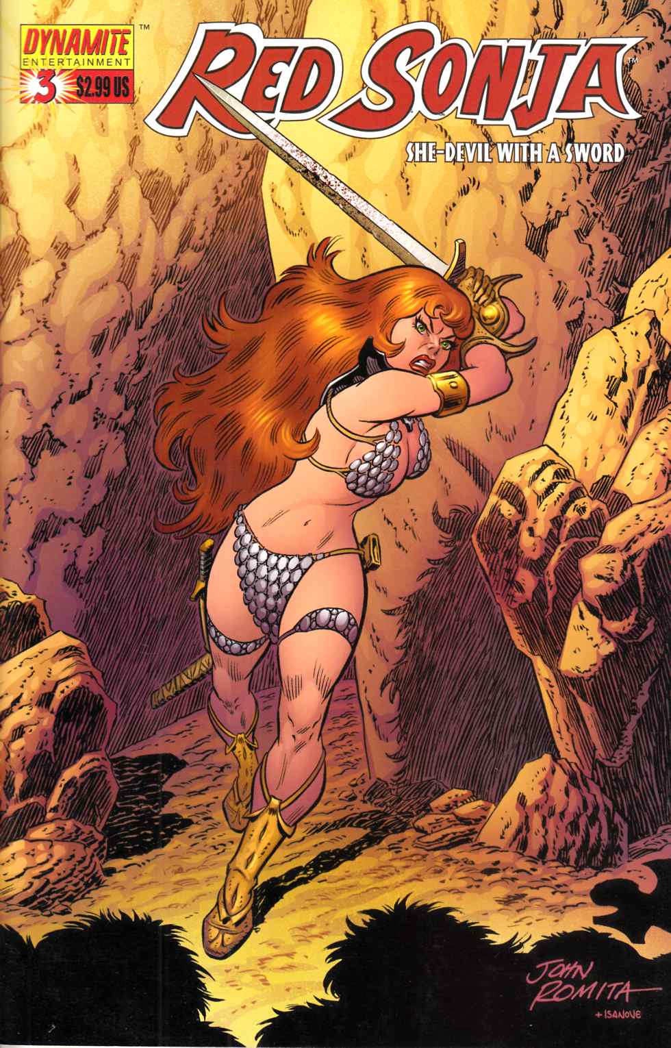 Red Sonja #3 Cover B Romita Very Fine (8.0) [Dynamite Comic] THUMBNAIL