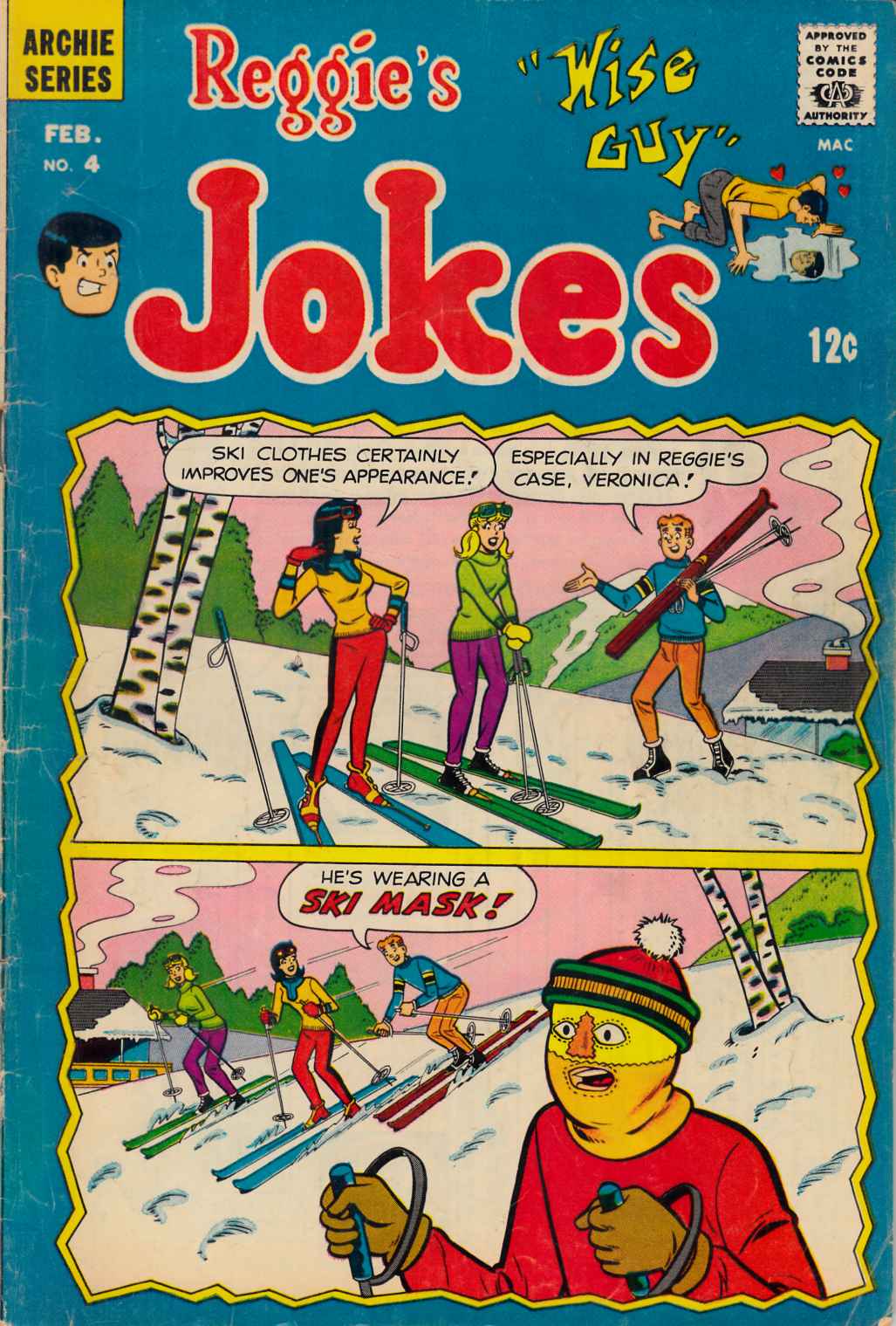 Reggie's Wise Guy Jokes #4 Very Good (3.0) [Archie Comic] THUMBNAIL