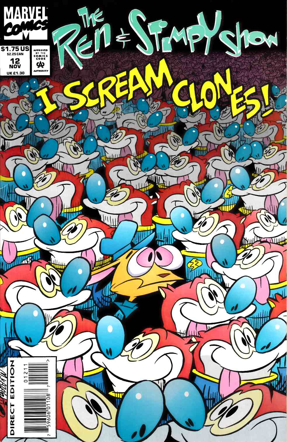 Ren and Stimpy Show #12 Fine (6.0) [Marvel Comic] THUMBNAIL