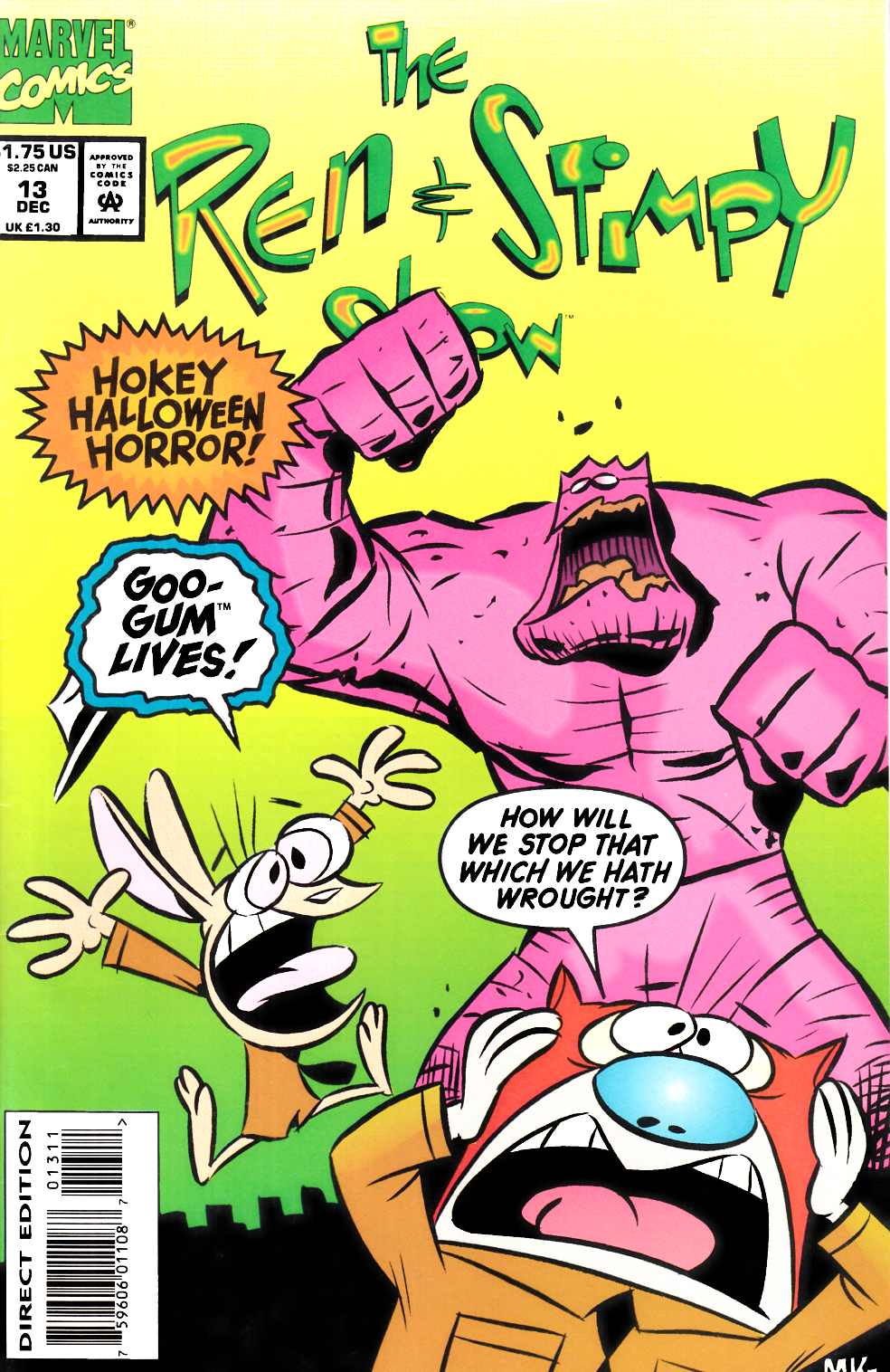 Ren and Stimpy Show #13 Fine (6.0) [Marvel Comic] THUMBNAIL