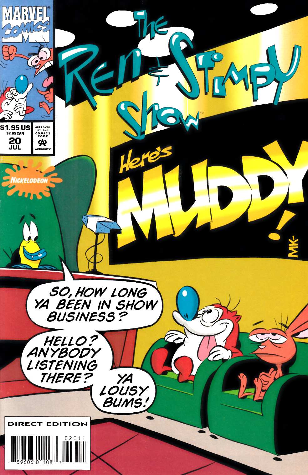 Ren and Stimpy Show #20 Very Fine (8.0) [Marvel Comic] THUMBNAIL