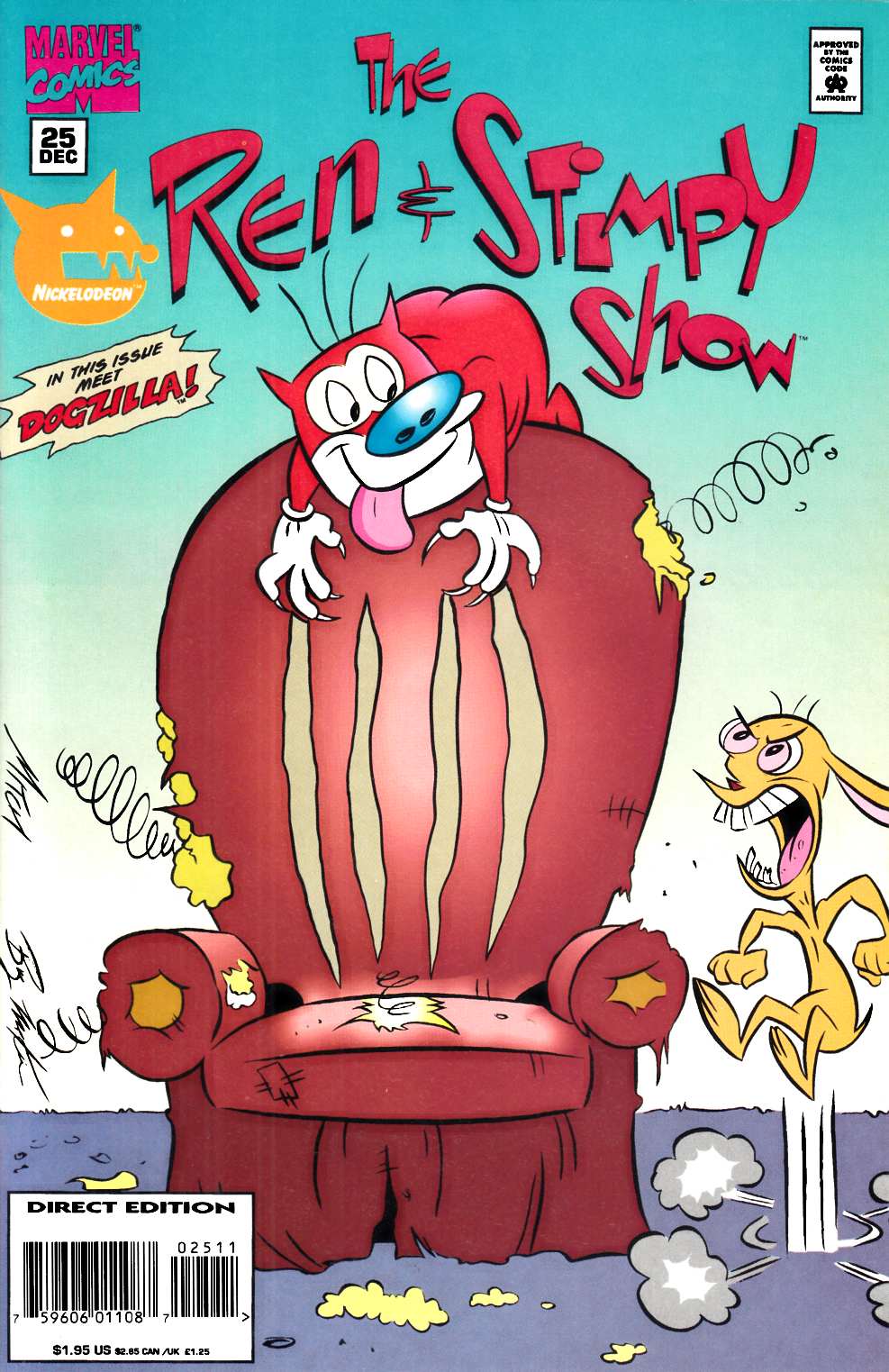 Ren and Stimpy Show #25 Very Fine (8.0) [Marvel Comic] LARGE