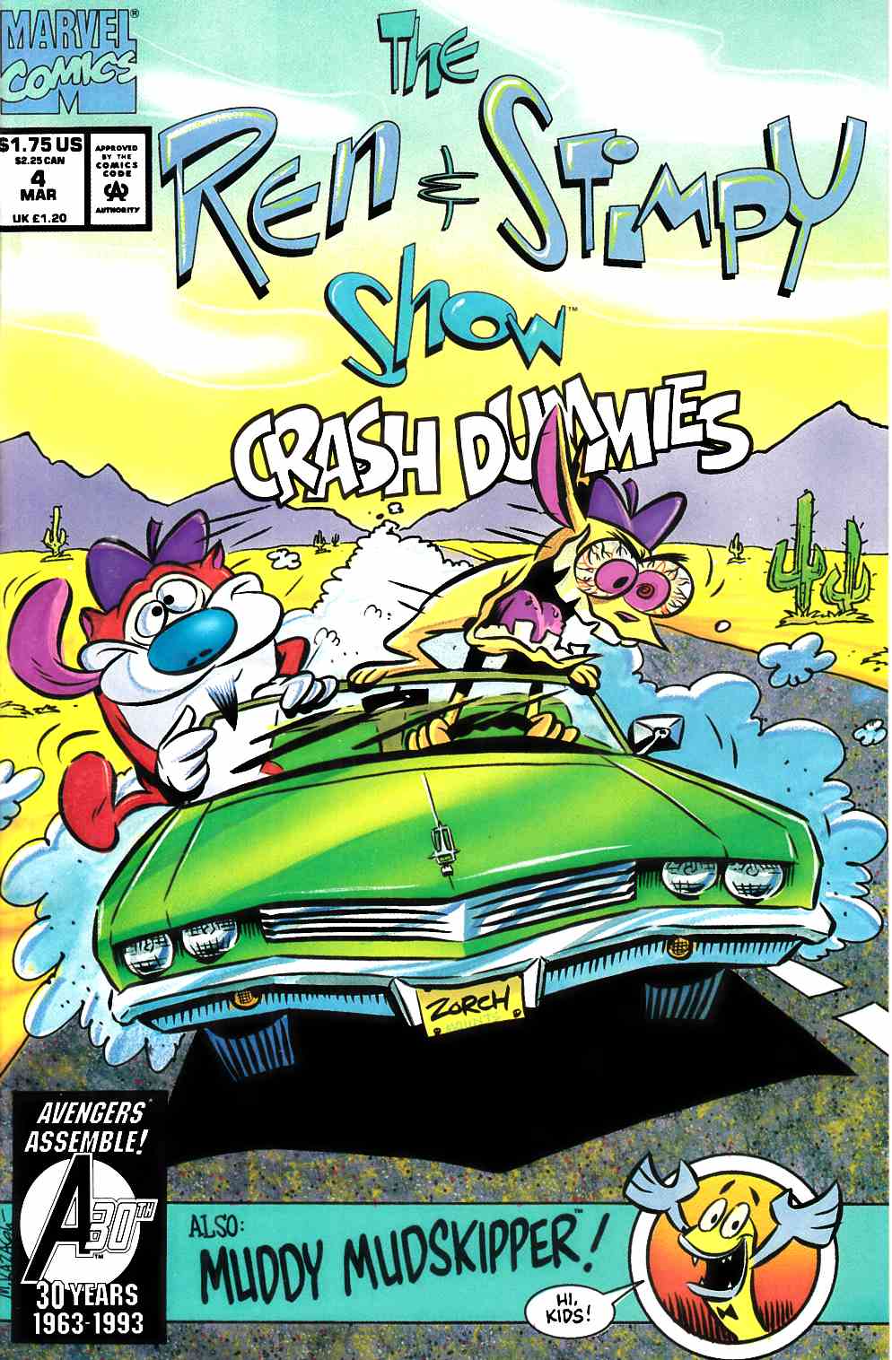 Ren and Stimpy Show #4 Very Fine (8.0) [Marvel Comic] THUMBNAIL